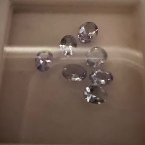 Rare Brilliant clear tanzanite 1.0 carats each. 3-4mm